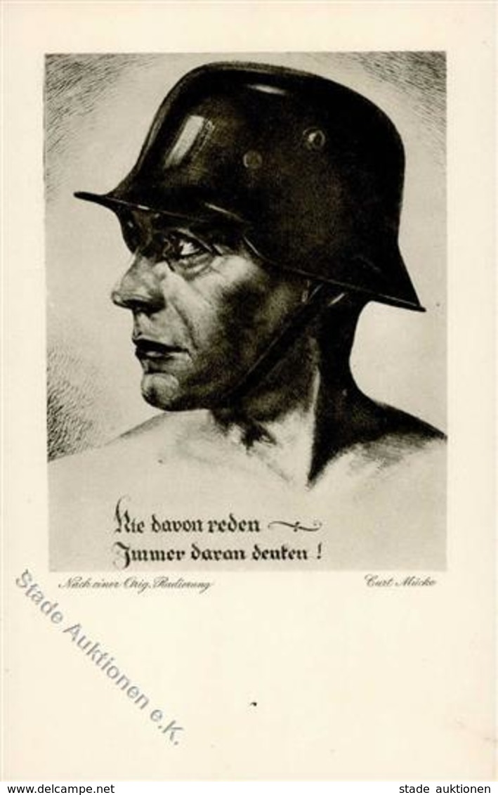 Weimarer Republik Stahlhelm Sign. Mücke, Carl I-II - Storia