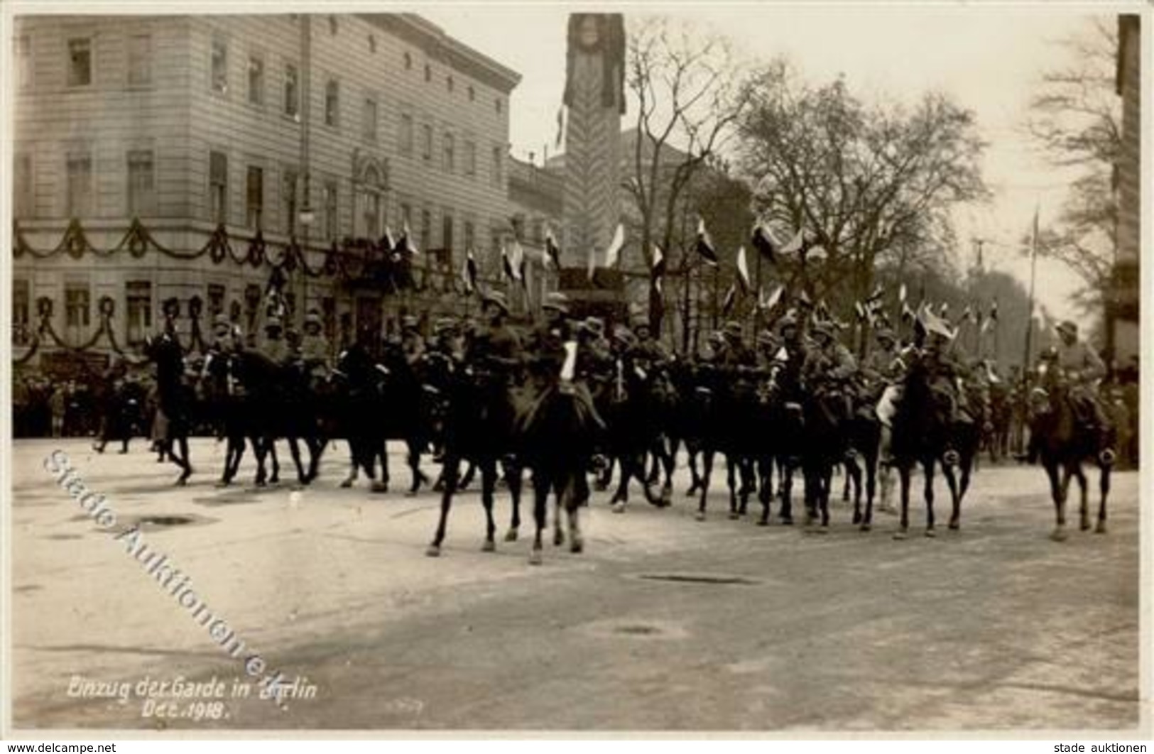 Revolution Berlin, Un Einzug Der Garde 1918 Foto AK I-II - Krieg