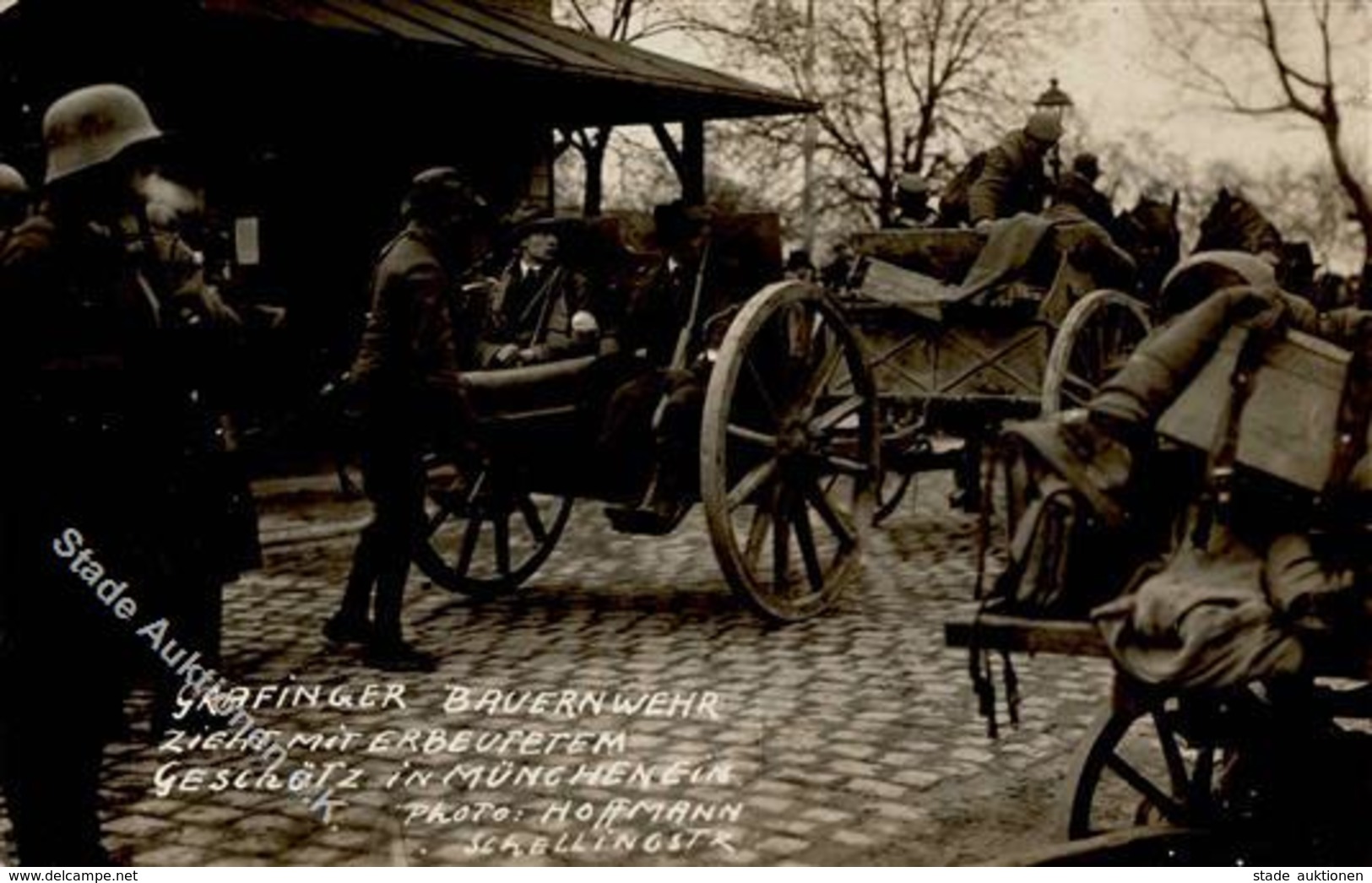 Revolution München (8000) Grafinger Bauernwehr Foto AK I-II - Krieg