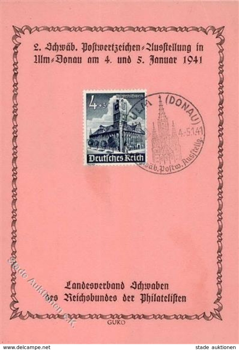 NS-GEDENKBLATT WK II - S-o ULM 1941 I - Weltkrieg 1939-45