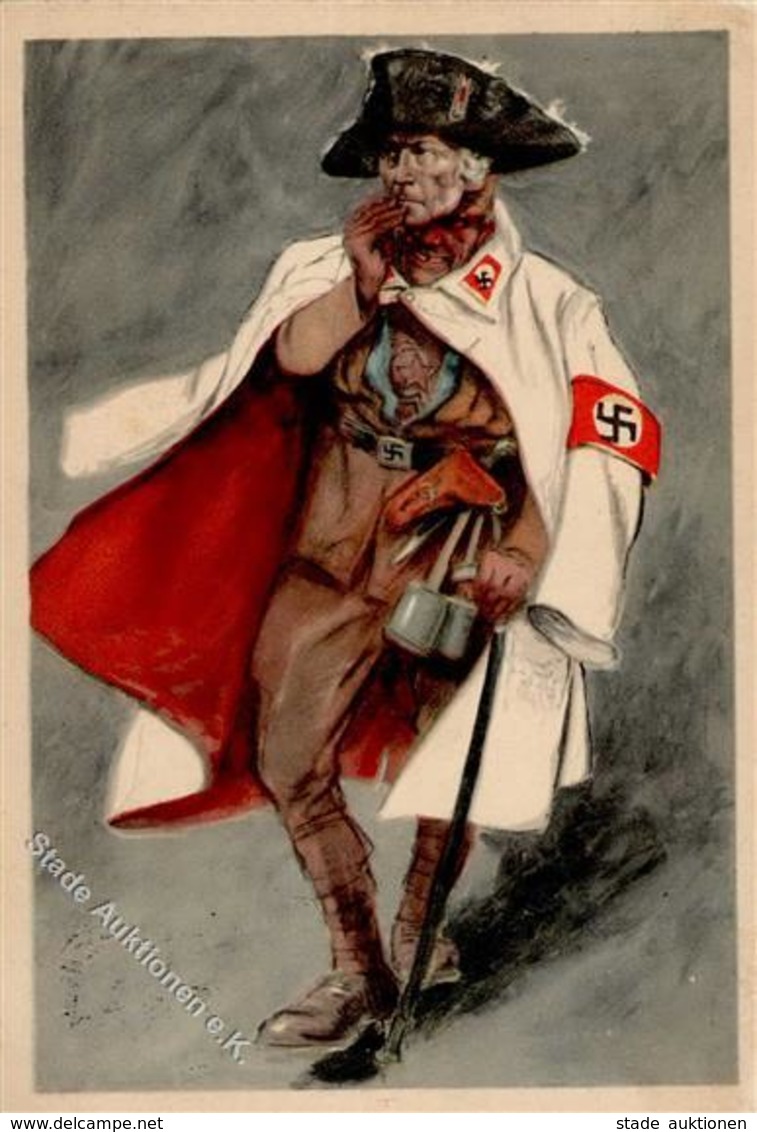 Propaganda WK II - DIE MASKE FÄLLT! SA Erscheint Unter Friedrich Dem Großen! 1932 I-II - Guerra 1939-45