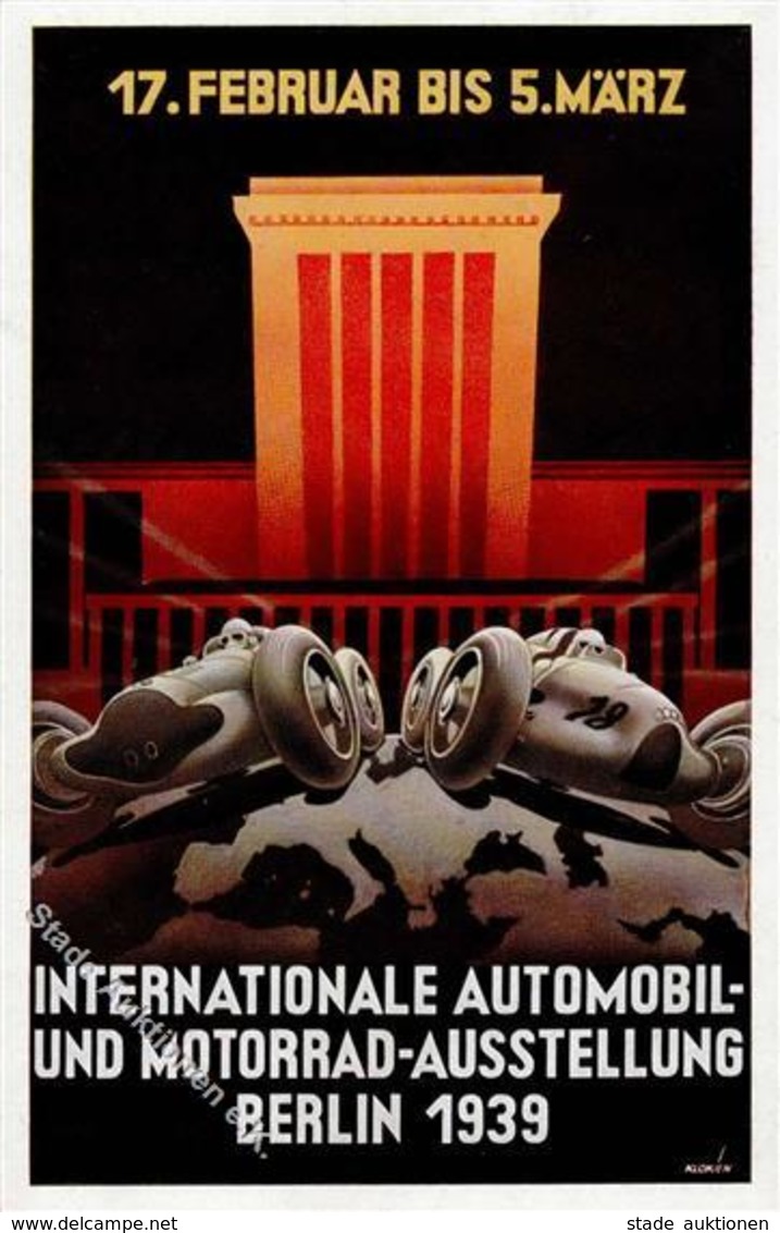 Propaganda WK II Berlin (1000) WK II Int. Automobil U. Motorrad Ausstellung  I-II Expo - War 1939-45