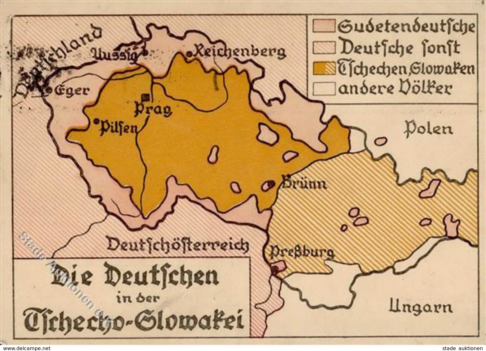 Propaganda WK II Die Deutschen In Der Tschecho Slowakei I-II (fleckig) - Weltkrieg 1939-45