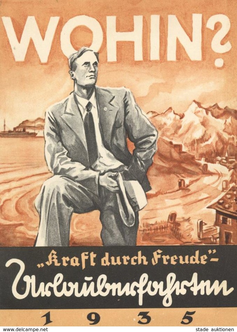 Propaganda WK II KdF Broschüre Urlaubsfahrten 1935 II - War 1939-45