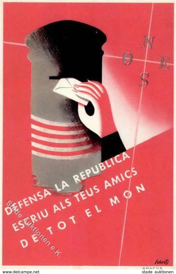 Propaganda WK II Spanien Defensa La Republica I-II - War 1939-45