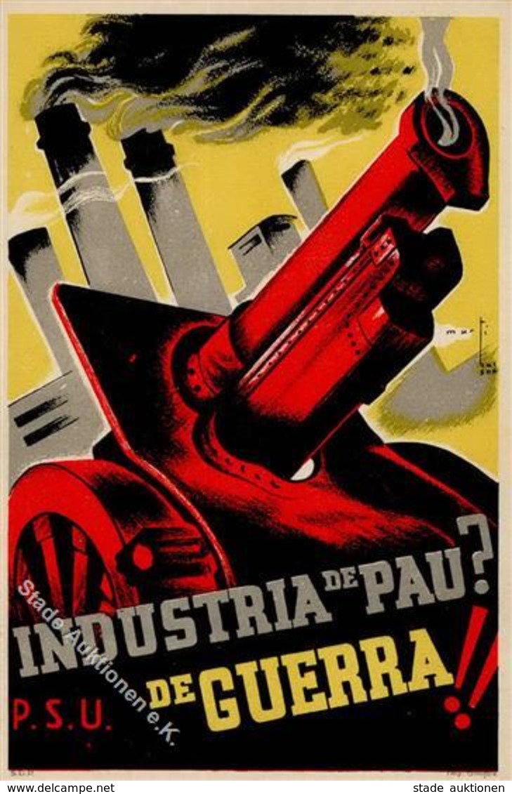 Propaganda WK II Spanien Industria De Pau? De Guerra I-II - War 1939-45