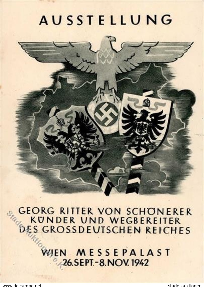 Propaganda WK II Wien Österreich Ausstellung Georg Ritter Von Schönerer I-II (Eckbug) Expo - Weltkrieg 1939-45