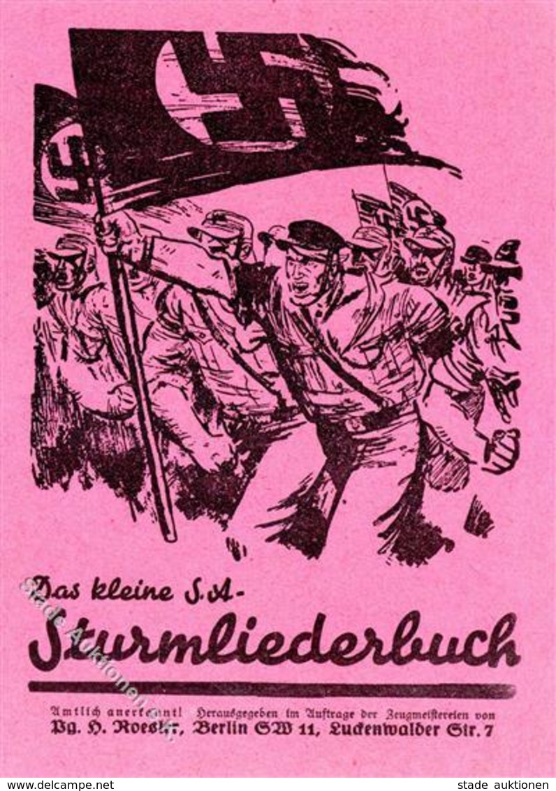 SA-STURMLIEDERBUCH WK II - Frühe Ausgabe Mit 31 Seiten I - Weltkrieg 1939-45