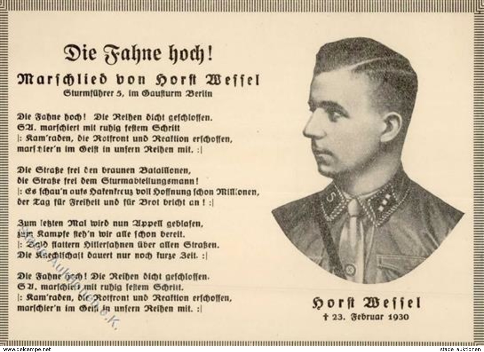 HORST WESSEL LIED WK II - Die Fahne Hoch I - Guerra 1939-45