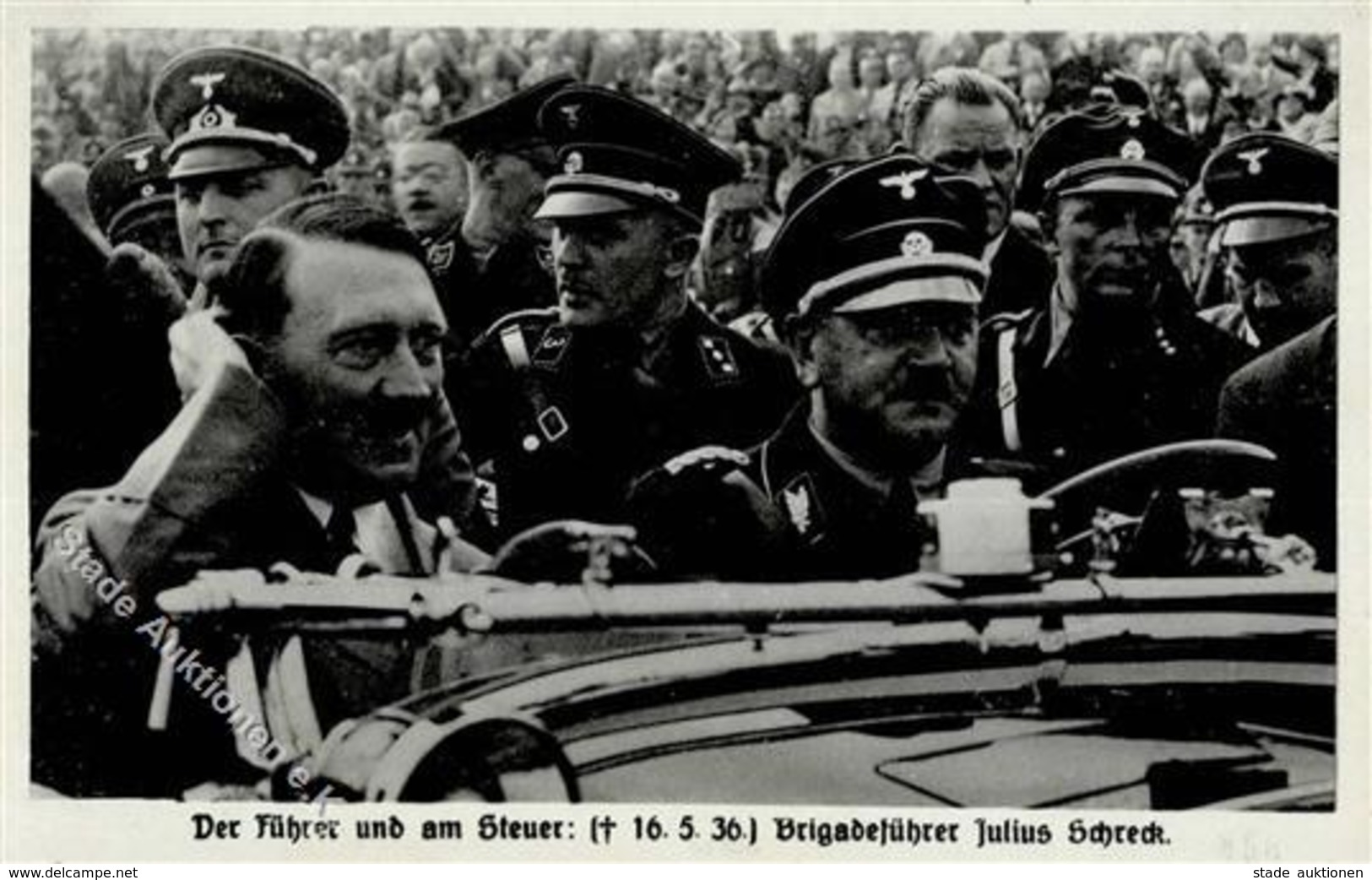 Hitler Brigadeführer Julius Schreck WK II  I-II - Guerre 1939-45