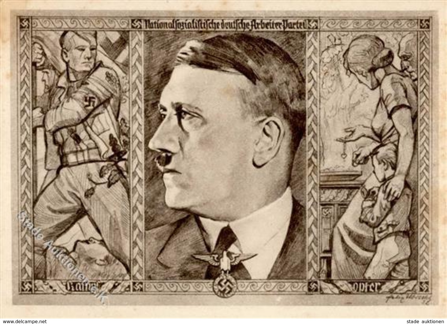 Hitler I-II (etwas Fleckig) - War 1939-45