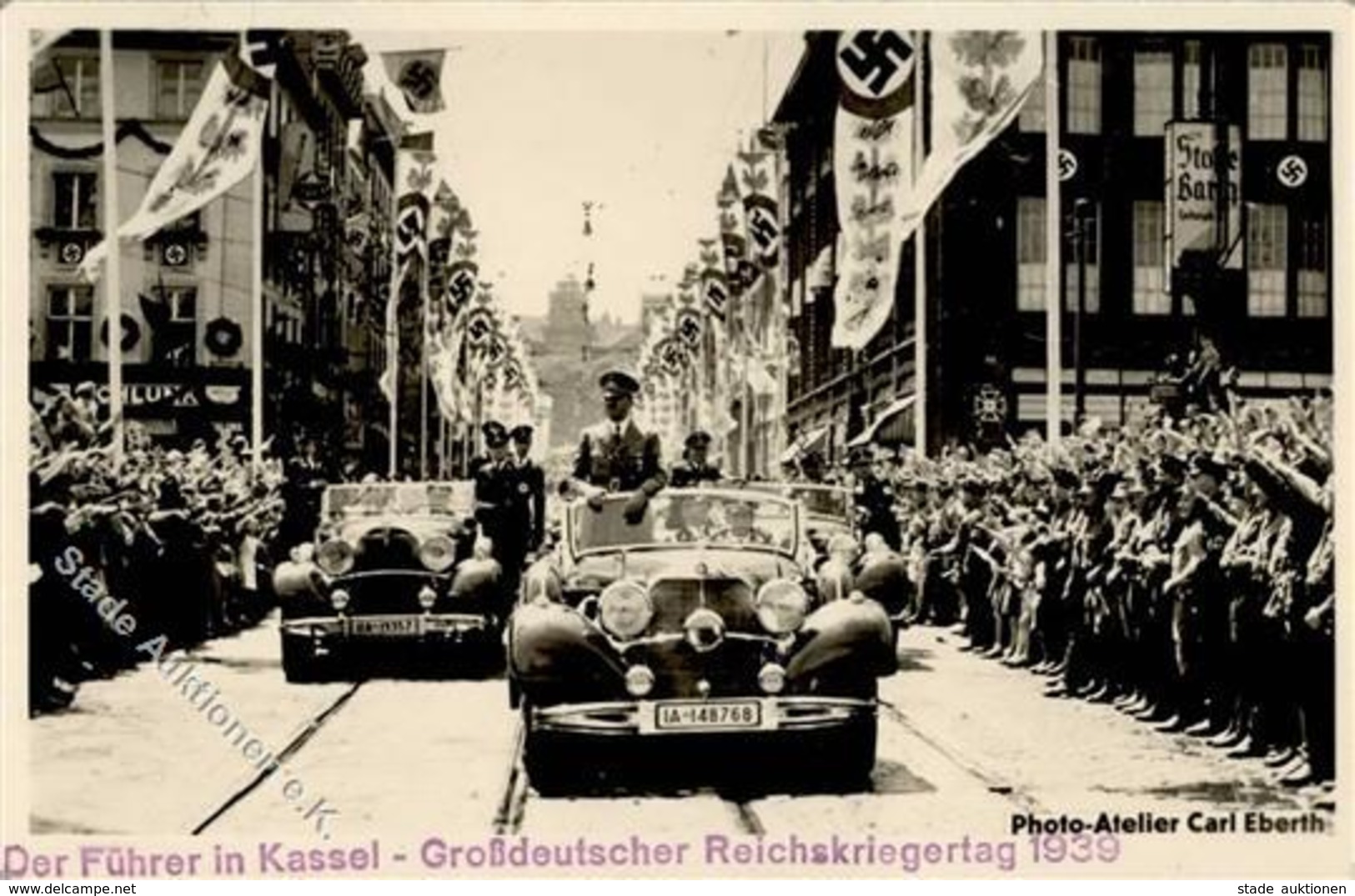 Hitler Kassel (3500) WK II Großdeutscher Reichskriegertag Foto AK I-II - War 1939-45