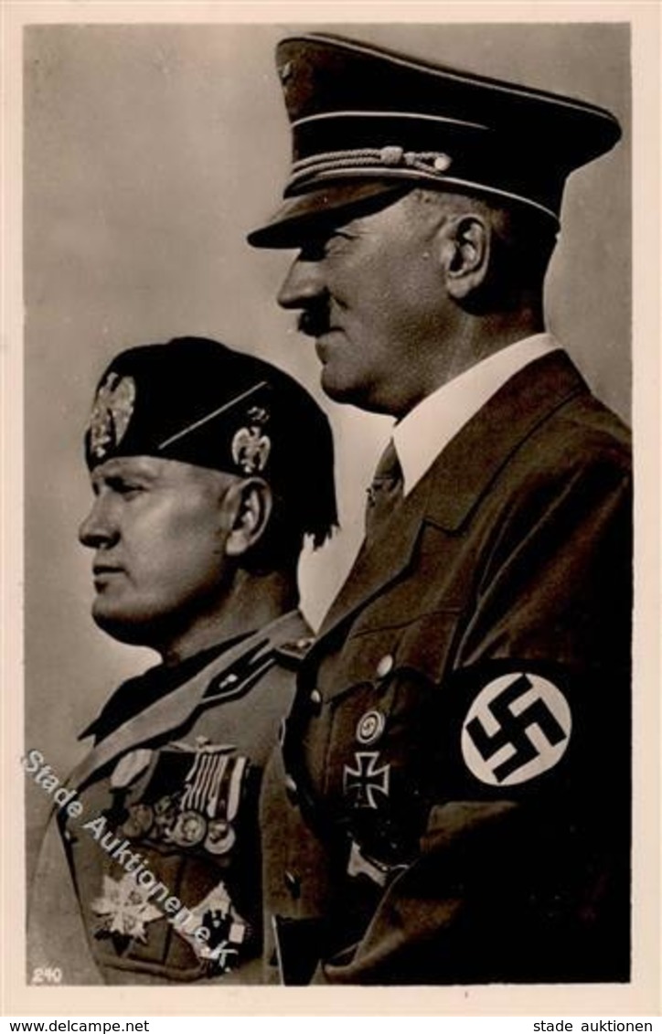 Hitler Mussolini WK II   Foto AK I-II - War 1939-45