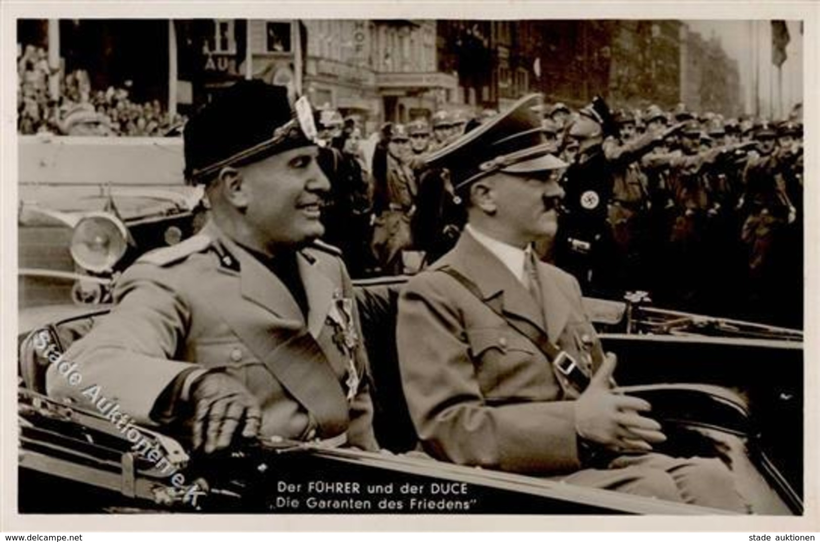 Hitler Mussolini WK II PH  Foto AK I-II - War 1939-45