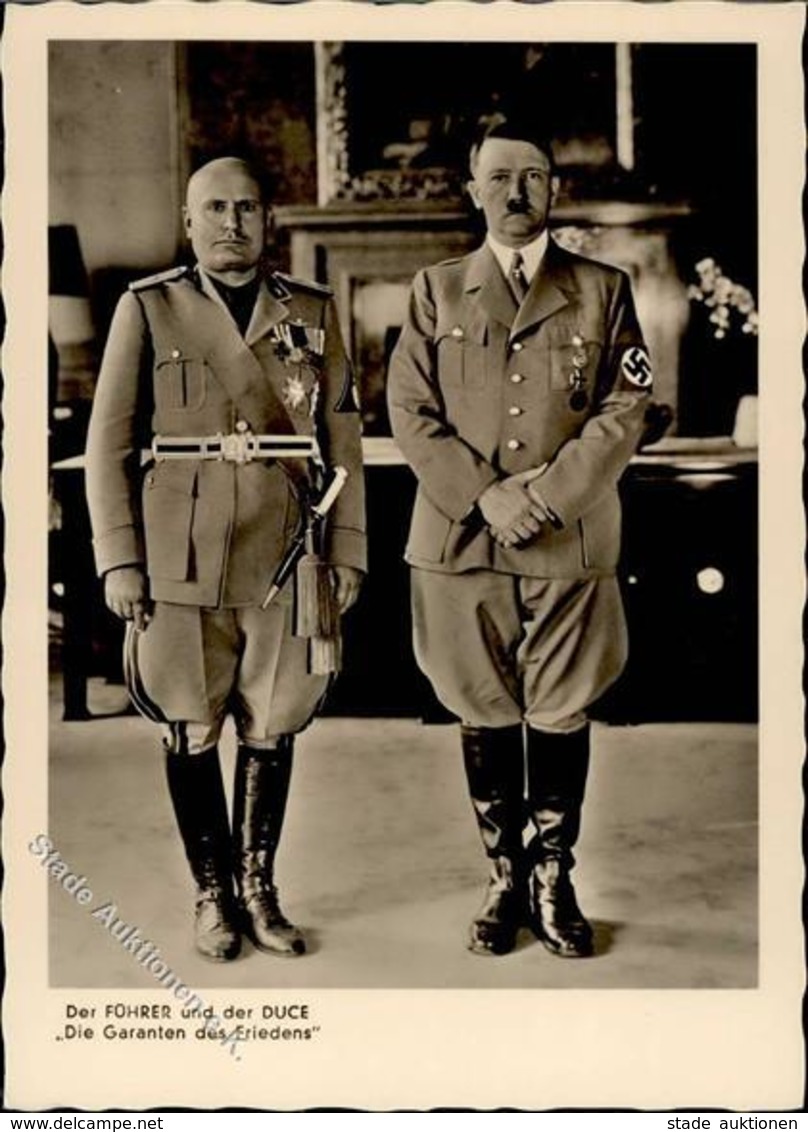 Hitler Mussolini WK II PH 25 Foto AK I-II - War 1939-45