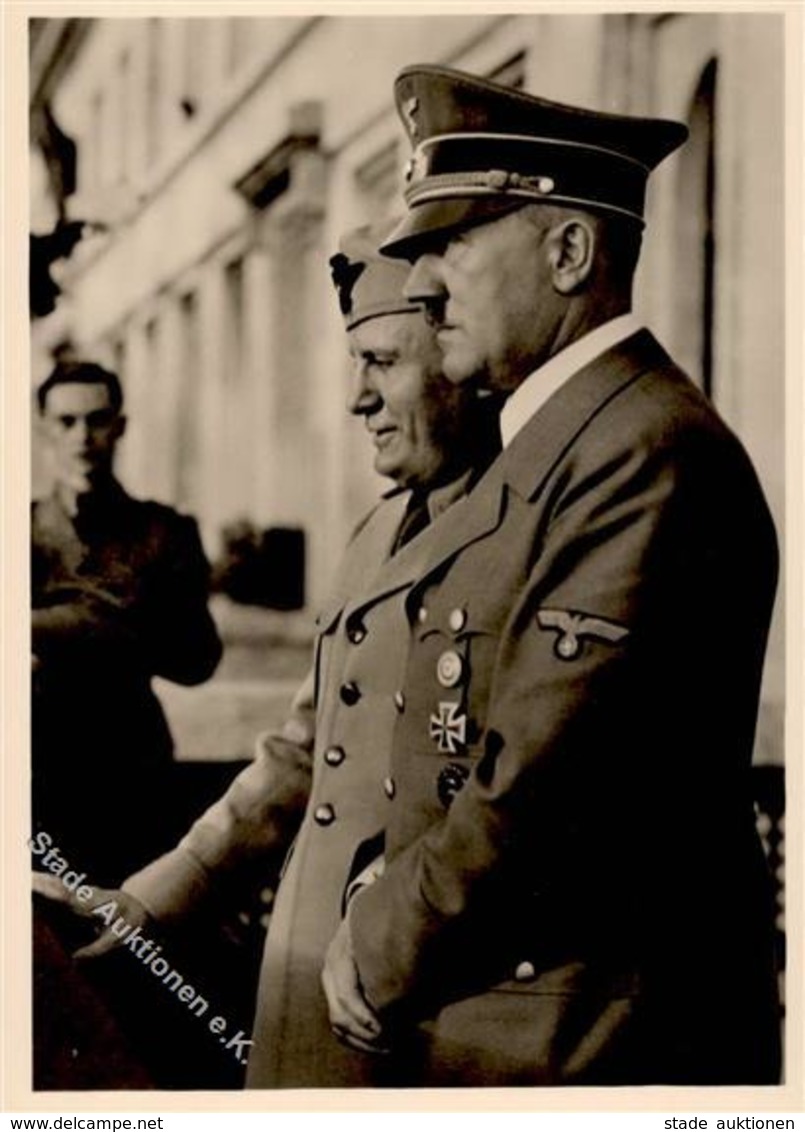 Hitler Mussolini WK II PH M8 Foto AK I-II - War 1939-45