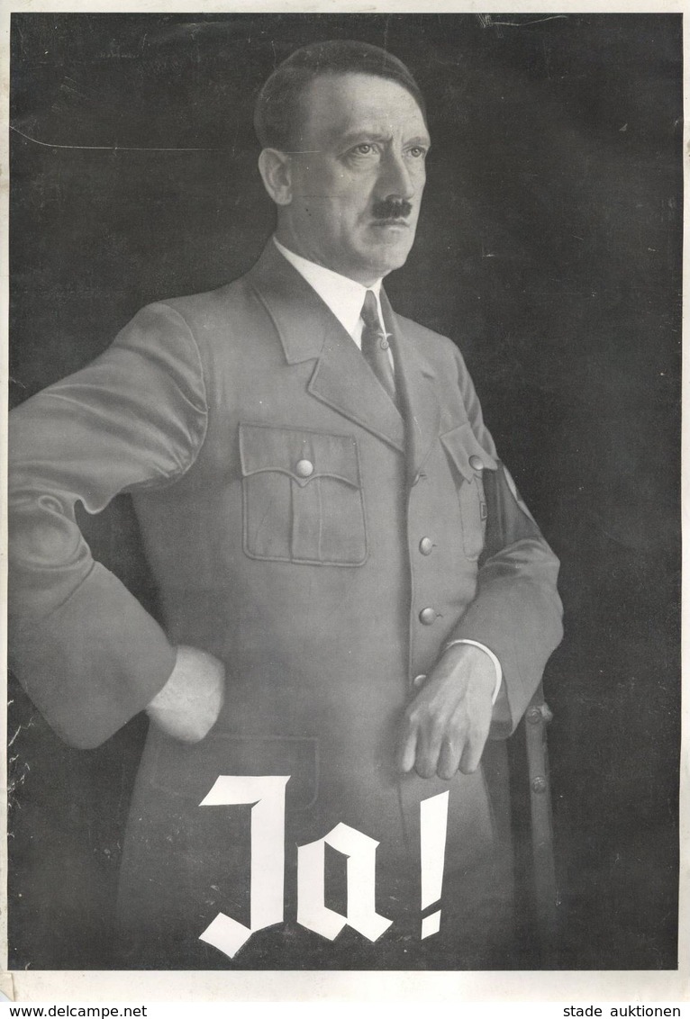 Hitler Plakat 43 X 30 Cm I-II - War 1939-45