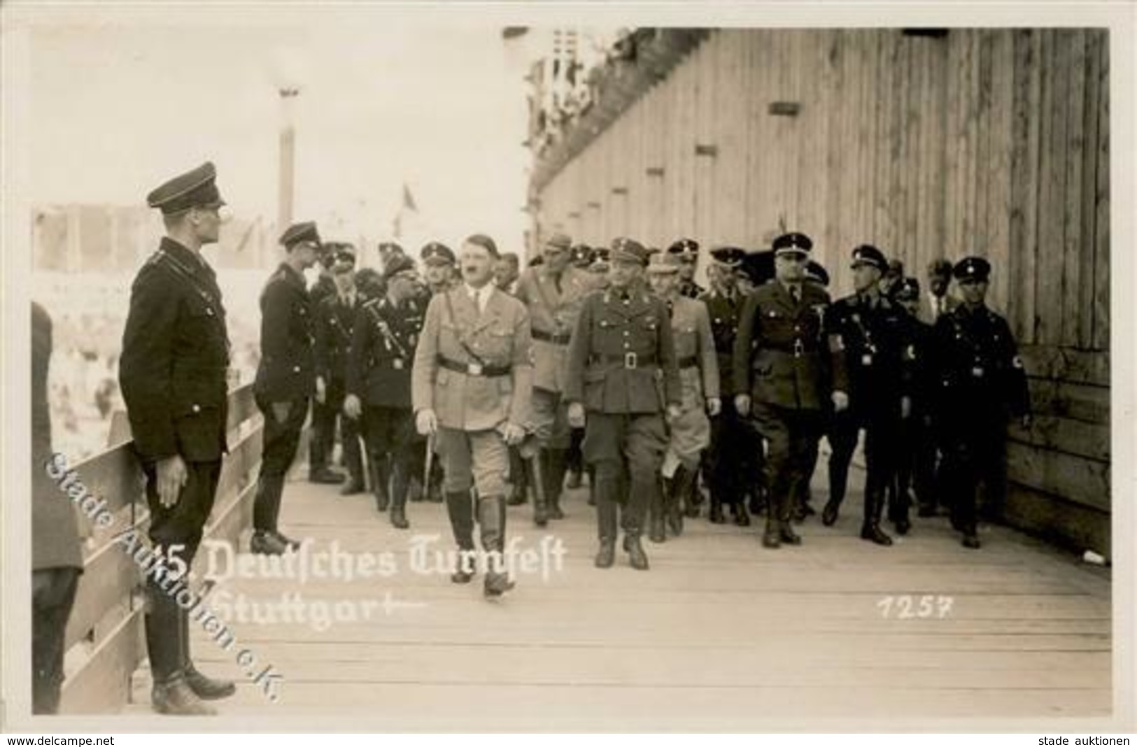 Hitler Stuttgart (7000) WK II 15. Deutsches Turnfest  Foto AK I-II - War 1939-45