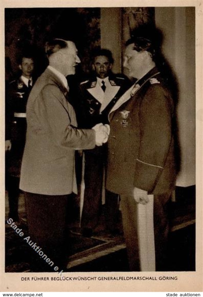 Hitler Und Göring WK II Ansichtskarte II (beschnitten) - War 1939-45