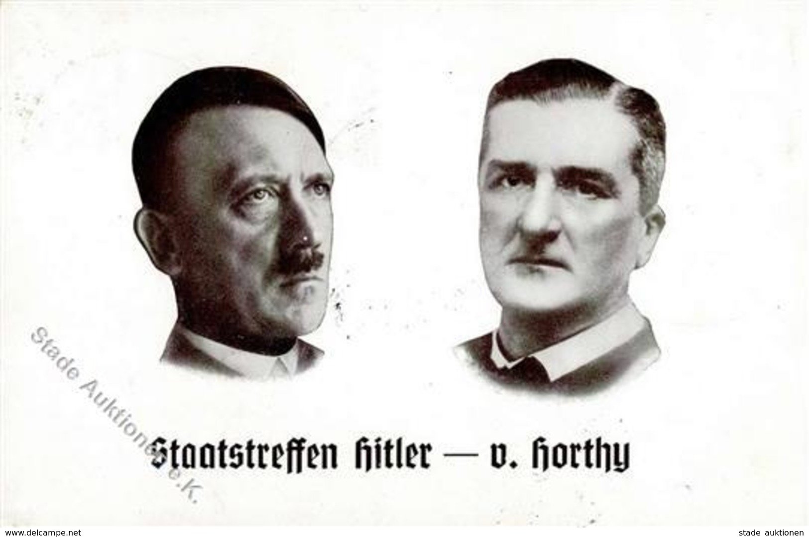 Hitler Von Horthy WK II   I-II - War 1939-45