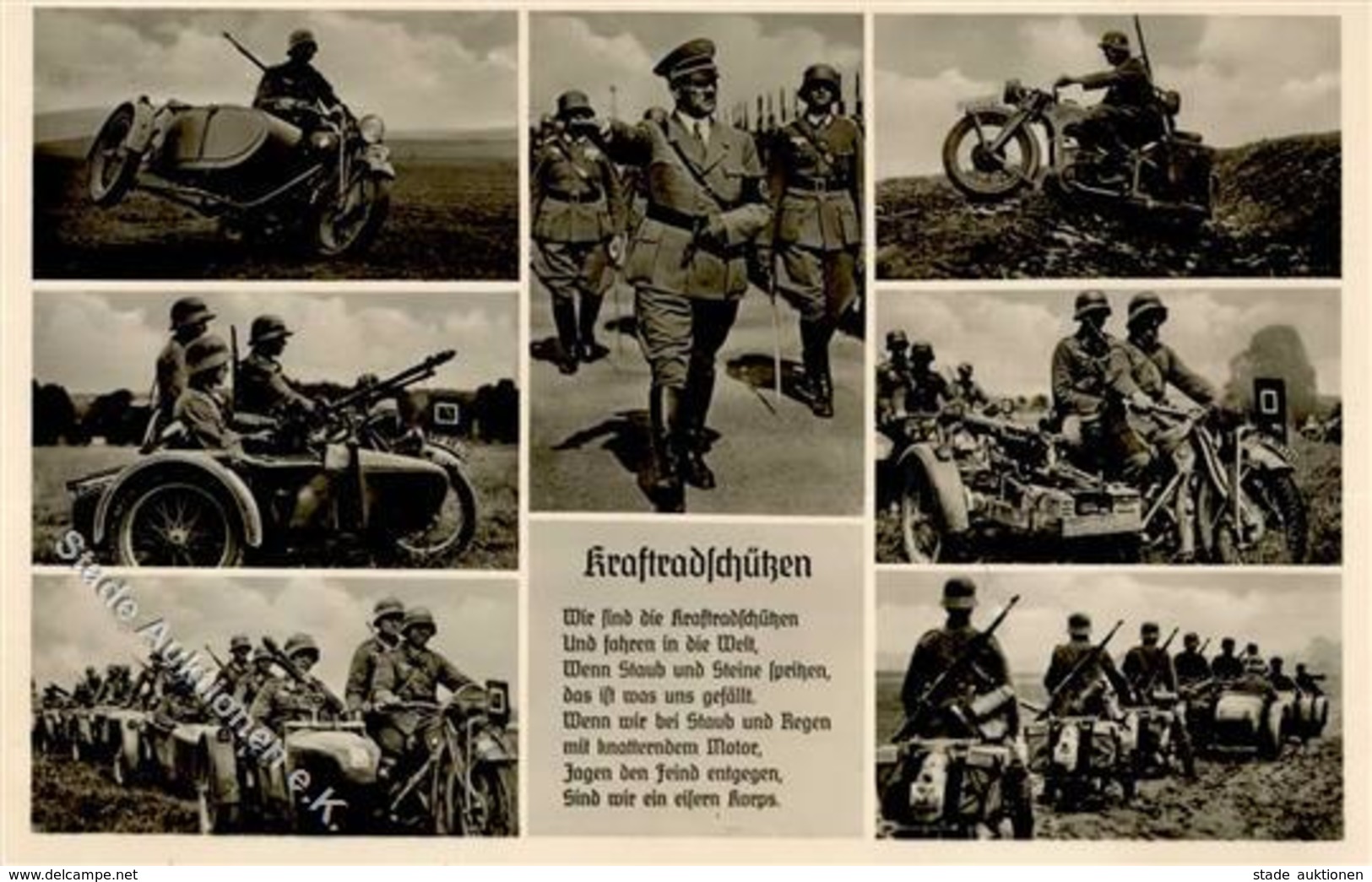HITLER WK II - Mit D. KRAFTRADSCHÜTZEN (Motorrad) I - Guerre 1939-45