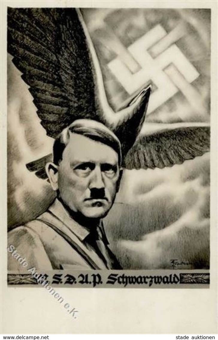 HITLER WK II - NSDAP-SCHWARZWALD - Sign. Trautwein 1932 I R! - Guerre 1939-45