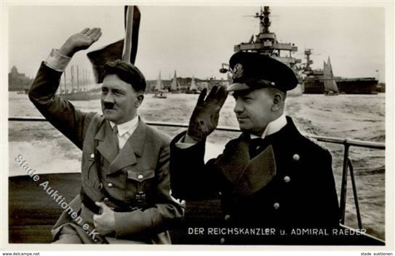 HITLER WK II - PH 352 Hitler Mit Admiral RAEDER I - Guerre 1939-45