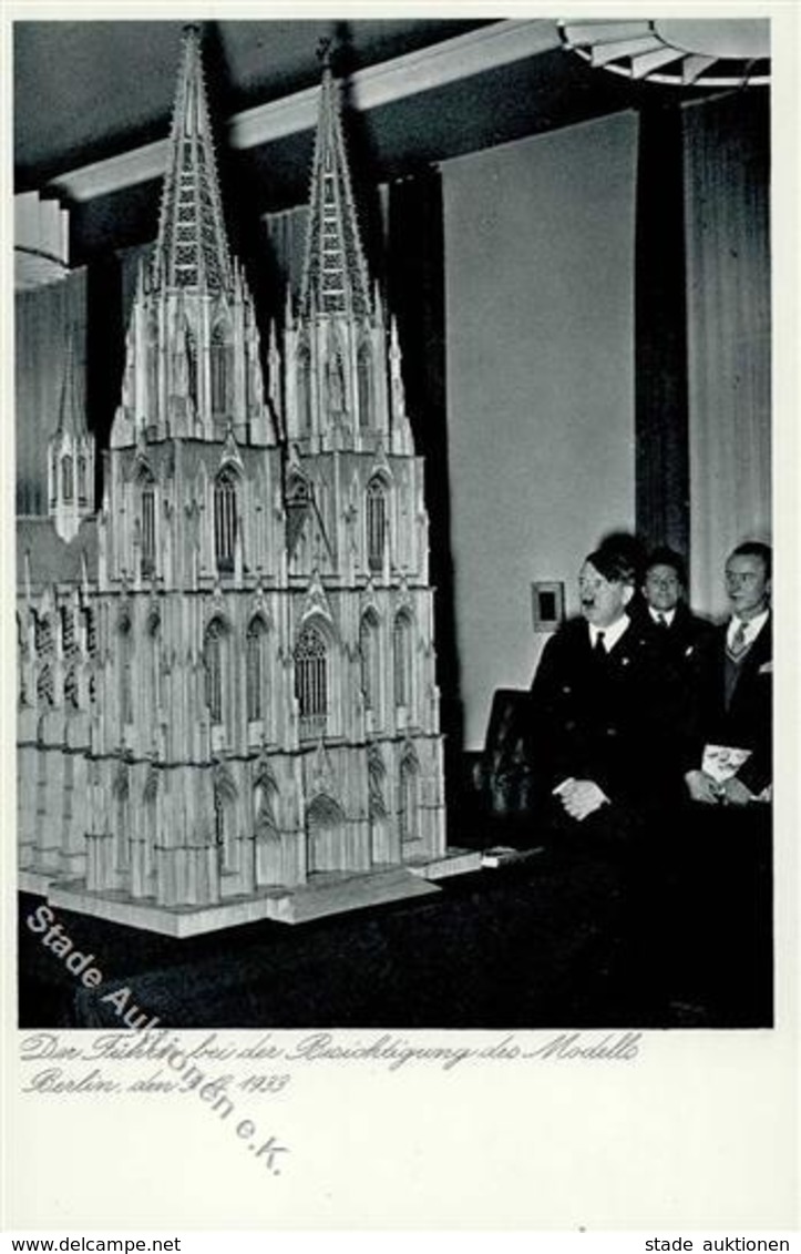 Hitler WK II Kölner Dom Streichholzmpdell I-II - War 1939-45