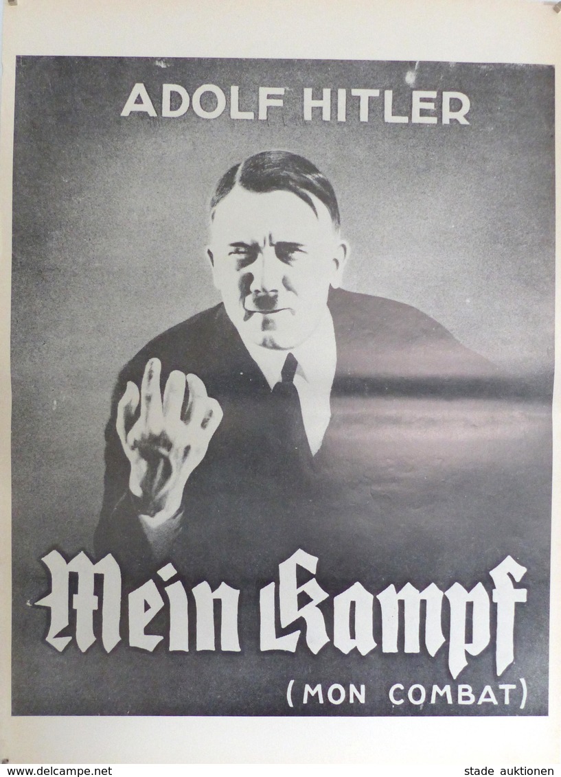 Hitler WK II Plakat Mein Kampf (Mon Combat) 42 X 59 Cm I-II - Guerre 1939-45