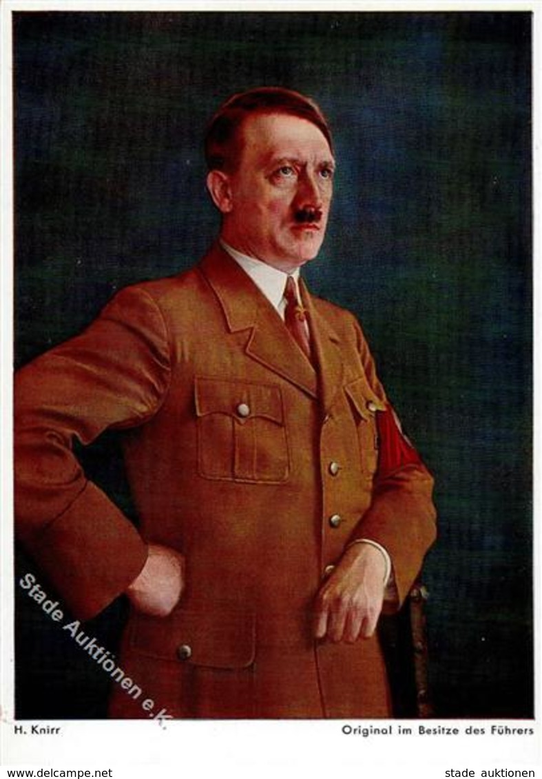 Hitler WK II Sign. Knirr, H.  Künstlerkarte I-II - War 1939-45