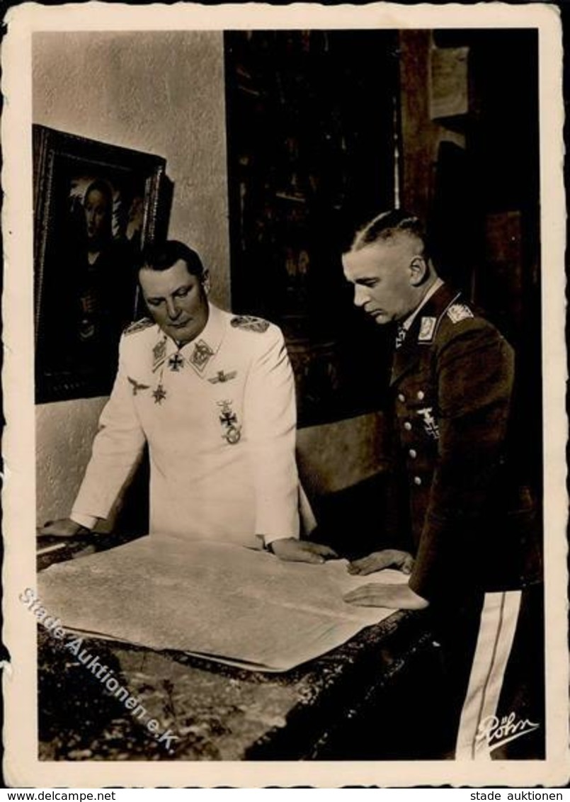 Göring Jeschonnek Generalstabschef Der FliegerWK II  Foto AK I-II - Guerre 1939-45