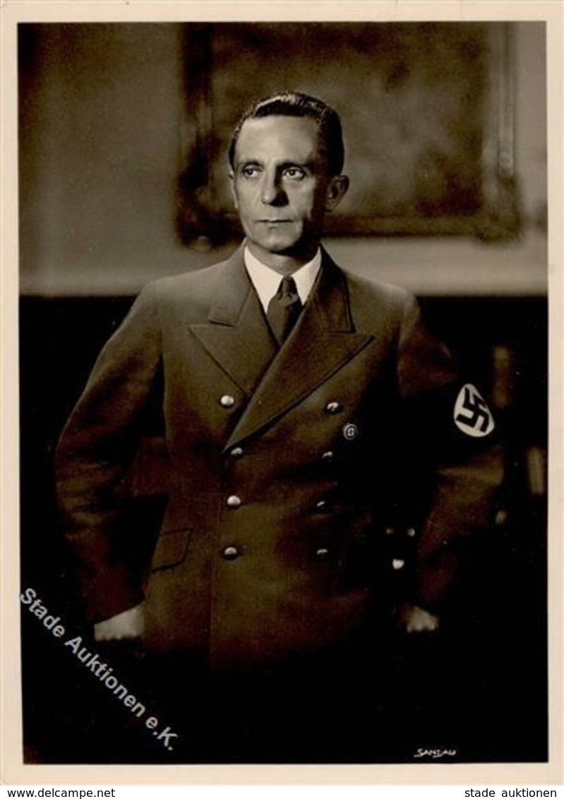 WK II Goebbels, Dr.  Foto AK I-II - Guerra 1939-45