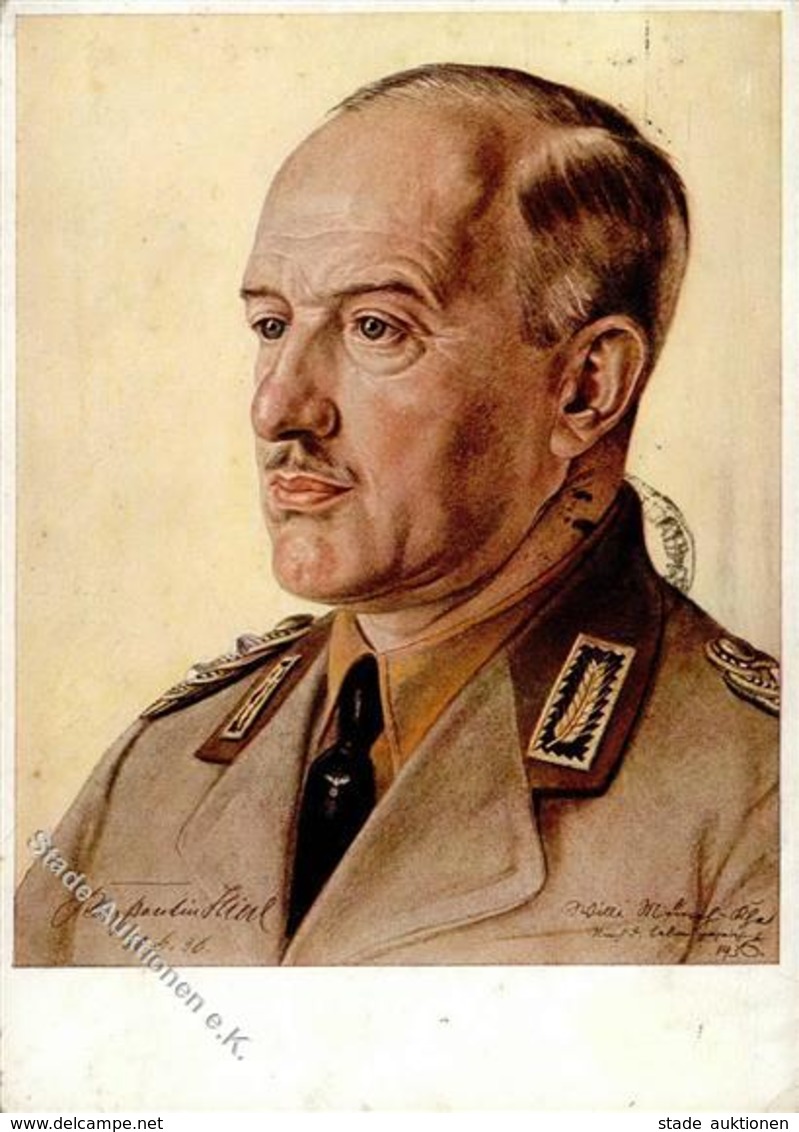 WK II RAD Konstantin Hierl Künstlerkarte I-II - War 1939-45