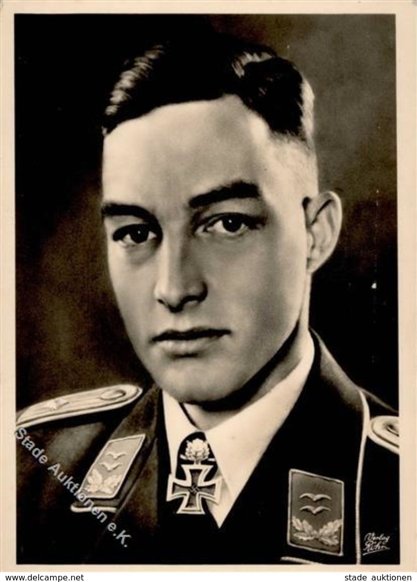 Ritterkreuzträger WK II Huy Oberleutnant Foto AK I-II - Guerre 1939-45