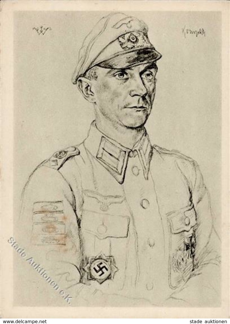 Willrich E 66 WK II Panzerkämpfer Infanterie  Künstlerkarte I-II - Guerre 1939-45