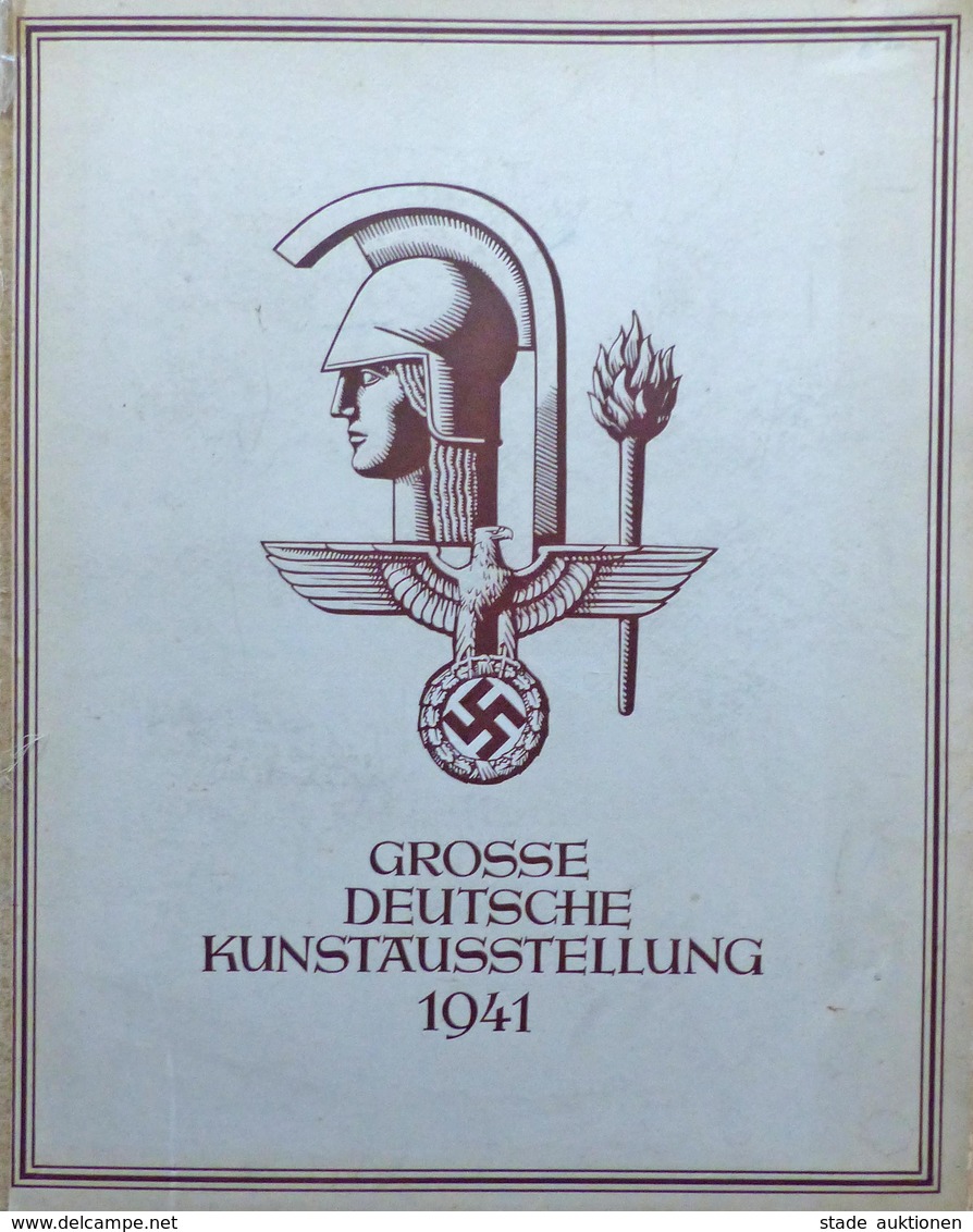 HDK Grosse Deutsche Kunstausstellung 1941 Mappe Mit 17 Vierfarbendruck Reproduktionen Ca. 50 X 40 Cm II (Mappe Repariert - Guerre 1939-45