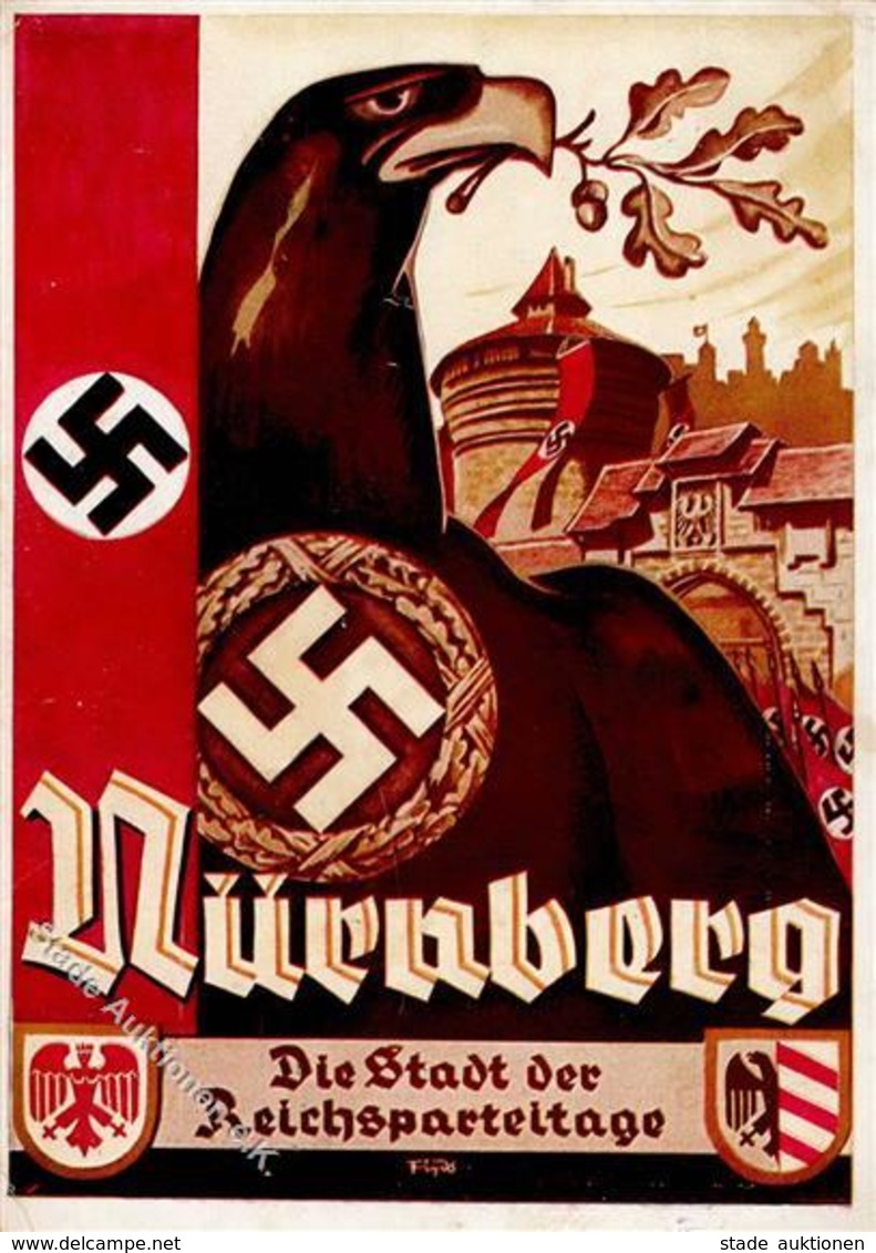 Reichsparteitag Nürnberg (8500) 1934 WK II I-II (Ecken Abgestoßen, Eckbug) - Guerre 1939-45