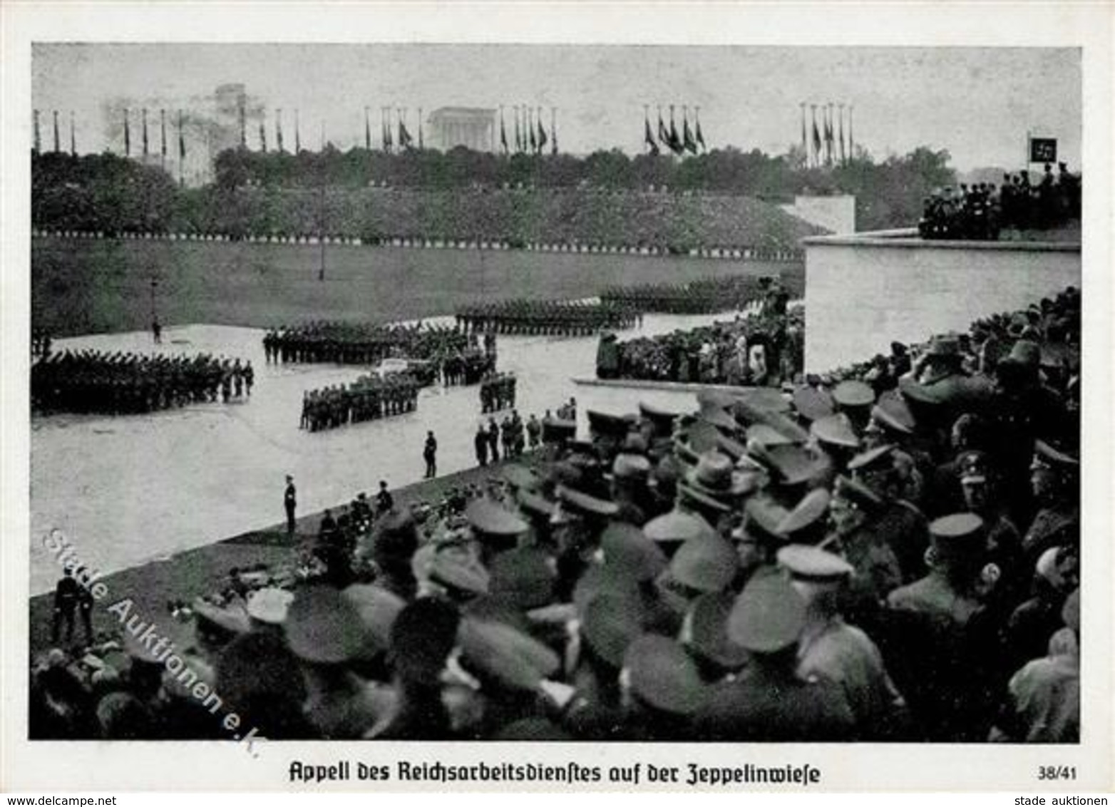 Reichsparteitag Nürnberg (8500) 1938 Appell Des RAD WK II   I-II - Oorlog 1939-45