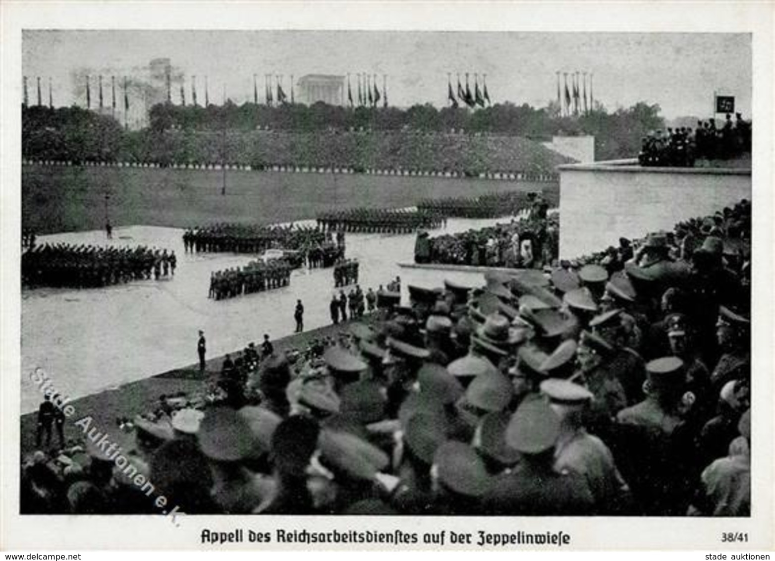 Reichsparteitag Nürnberg (8500) 1938 Appell Des RAD WK II   I-II - Guerre 1939-45