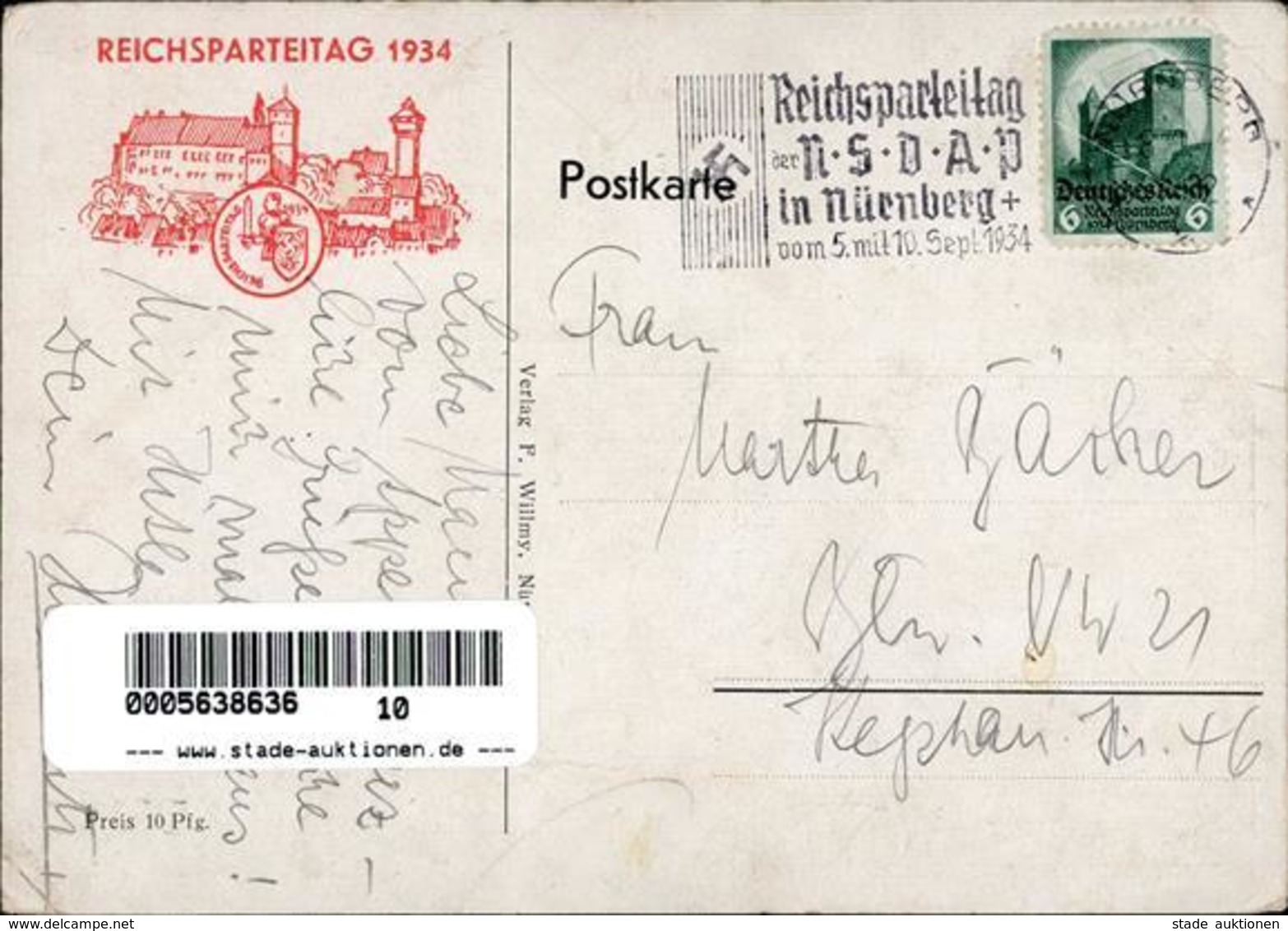 Reichsparteitag Nürnberg (8500) WK II Appell Der Pol. Leiter I-II (Eckbug) - War 1939-45