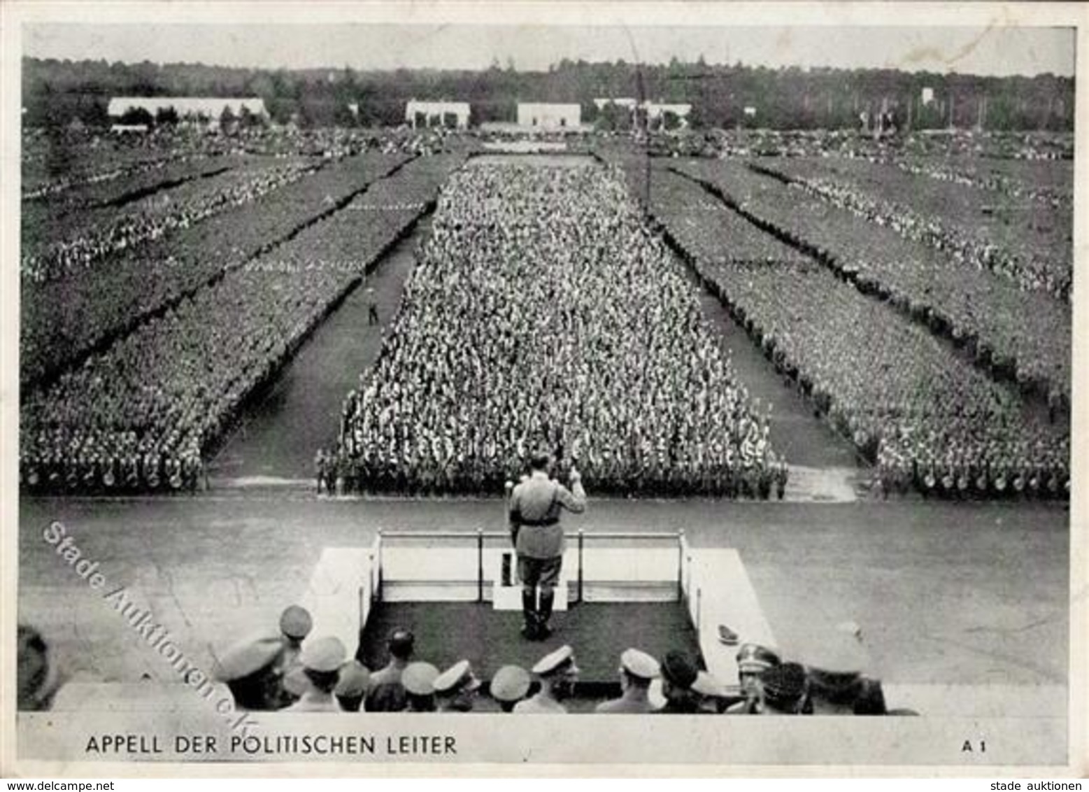 Reichsparteitag Nürnberg (8500) WK II Hitler Appell Der Politischen Leiter I-II (fleckig) - War 1939-45