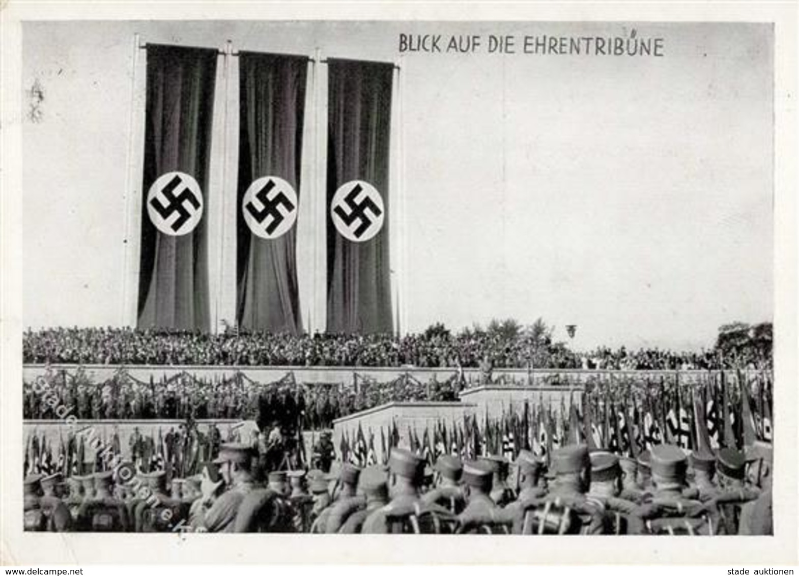 Reichsparteitag Nürnberg WK II Ehrentribüne I-II (fleckig) - War 1939-45