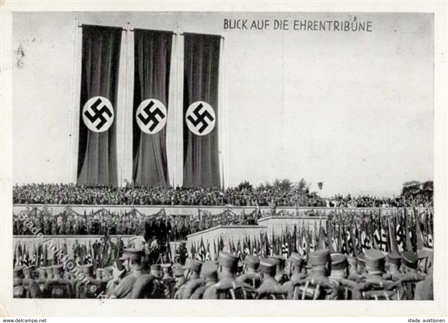 Reichsparteitag Nürnberg WK II Ehrentribüne I-II (fleckig) - Guerre 1939-45