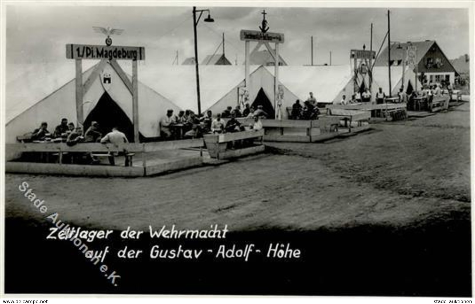 RP NÜRNBERG WK II - ZELTLAGER WEHRMACHT Auf D. Gustav-Adolf-Höhe - S-o 1934 I-II - War 1939-45