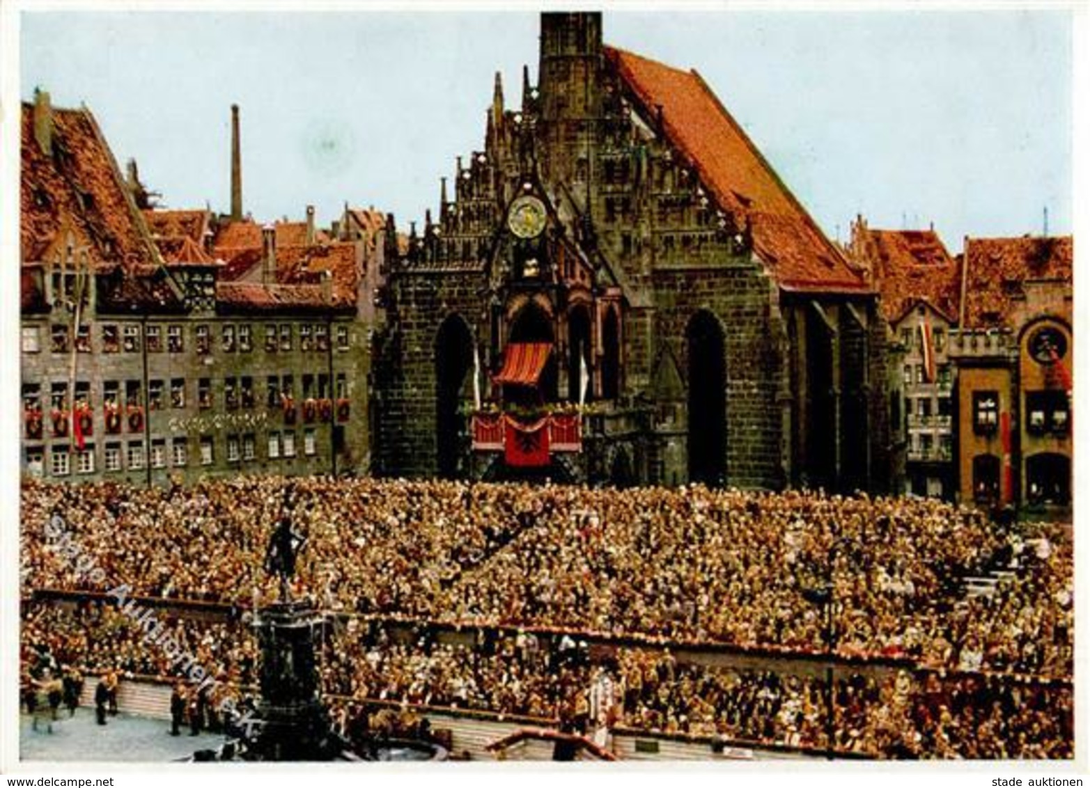 REICHSPARTEITAG NÜRNBERG WK II - PH P 43 - Tribüne Am Adolf-Hitler-Platz Während Des Vorbeimarsches I-II - Weltkrieg 1939-45