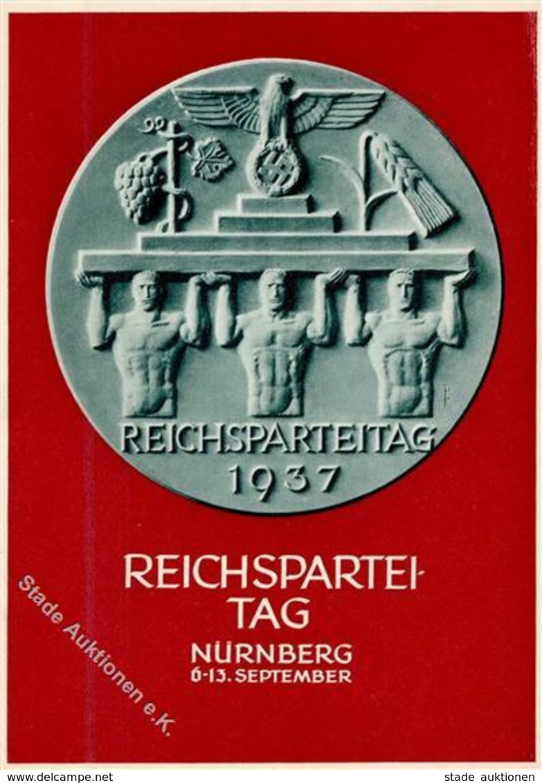 RP NÜRNBERG 1937 WK II - Festpostkarte Mit S-o I - War 1939-45