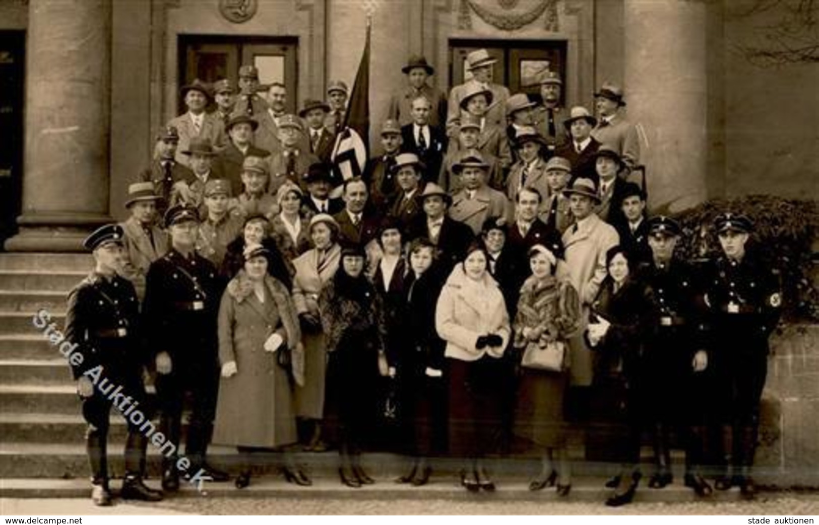 SS WK II - NS-Foto-Ak - NORDHAUSEN Mit SS - SA Usw. I-II - War 1939-45