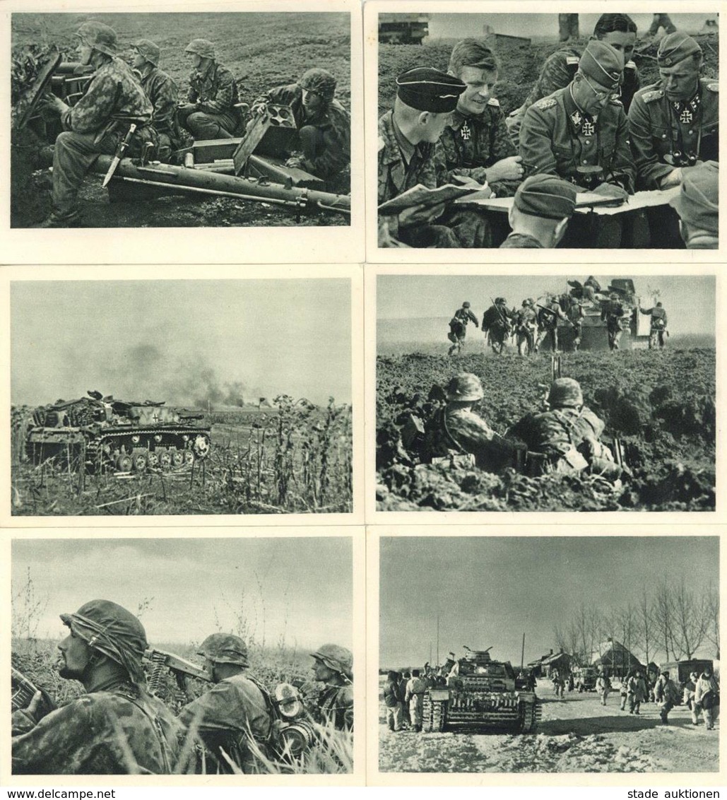 SS WK II - Serie Von 21 Versch. SS-AK -SS Im KAMPFEINSATZ OSTFRONT 1943- Von Den Versch. Schlachten U.a. CHARKOW,MIUS Us - Guerre 1939-45