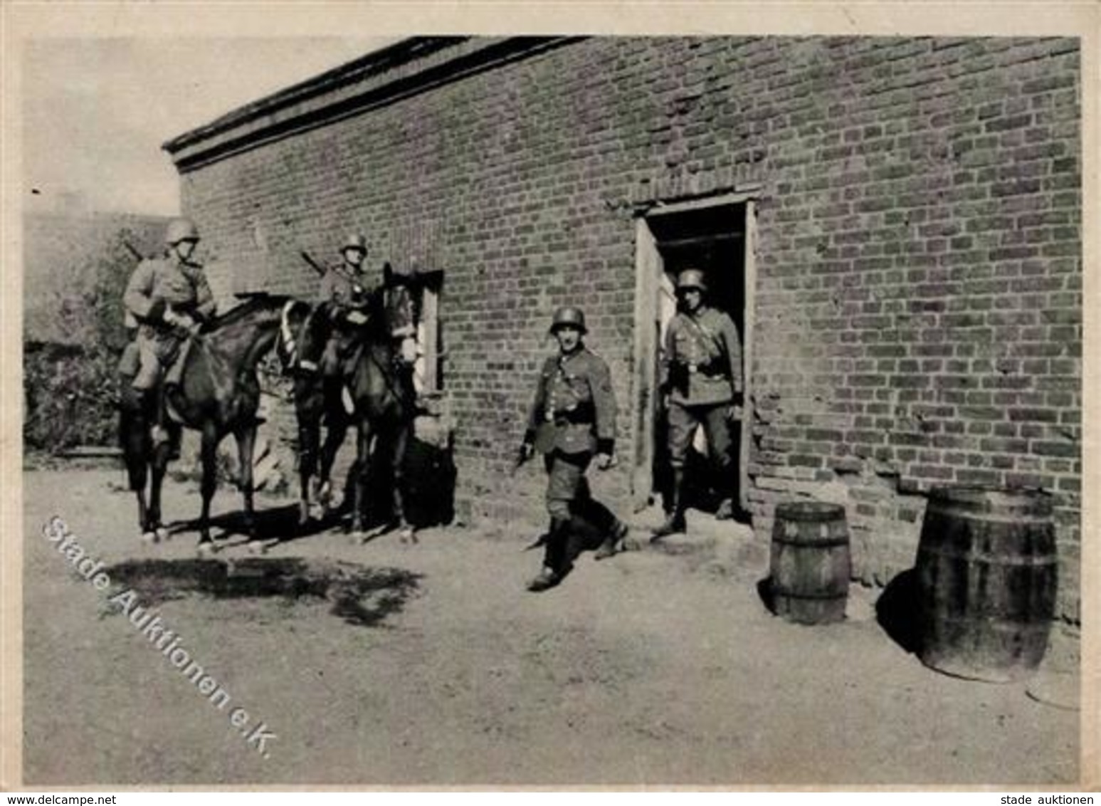 SS WK II Berittene Polizeistreife I-II - Guerre 1939-45