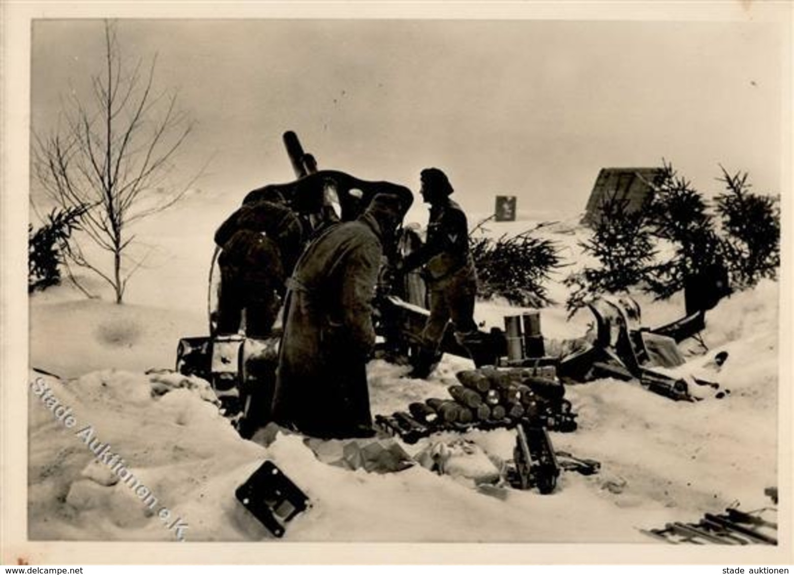 SS WK II Unsere Waffen SS Artillerie Im Osten Foto AK I-II - Guerre 1939-45